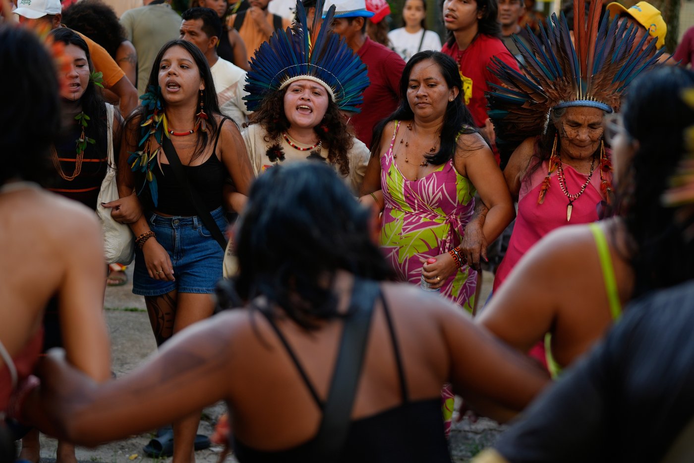 Photos show Indigenous participants at the People's Summit held alongside the COP30 climate meeting | iNFOnews.ca