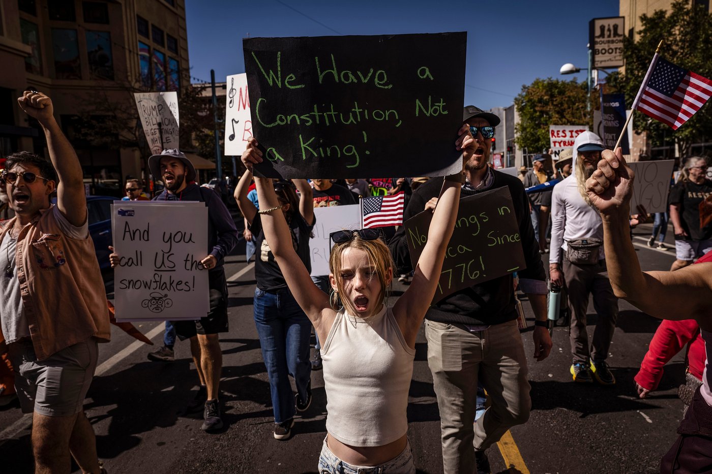 'No Kings' protests against Trump bring a street party vibe to cities nationwide | iNFOnews.ca 'No Kings' protests against Trump bring a street party vibe to cities nationwide | iNFOnews.ca