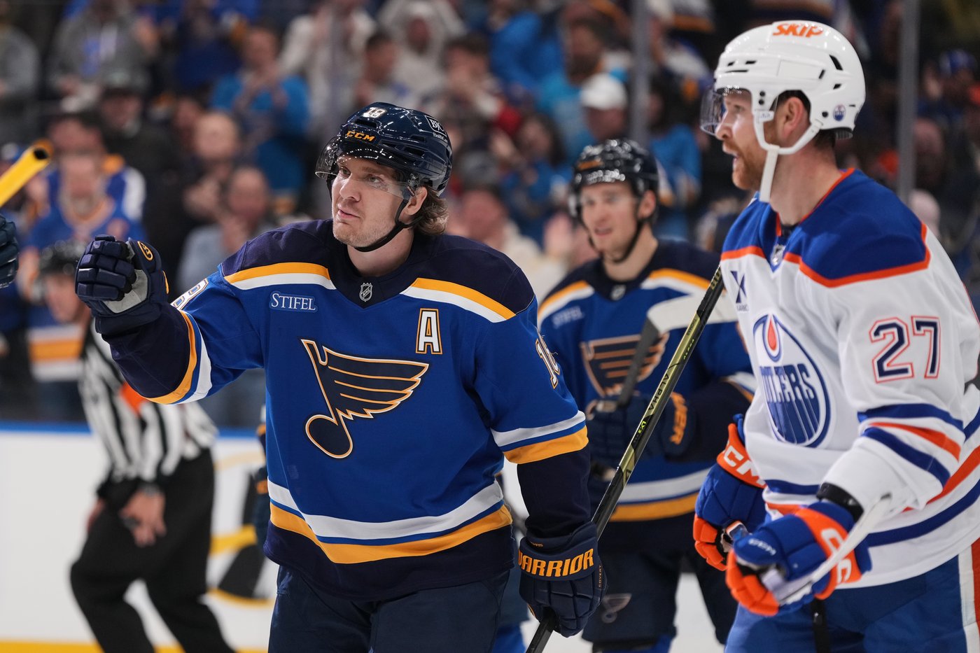 Dvorsky scores his 1st NHL goal as the Blues stop a 7-game slide by edging the Oilers 3-2 | iNFOnews.ca Dvorsky scores his 1st NHL goal as the Blues stop a 7-game slide by edging the Oilers 3-2 | iNFOnews.ca