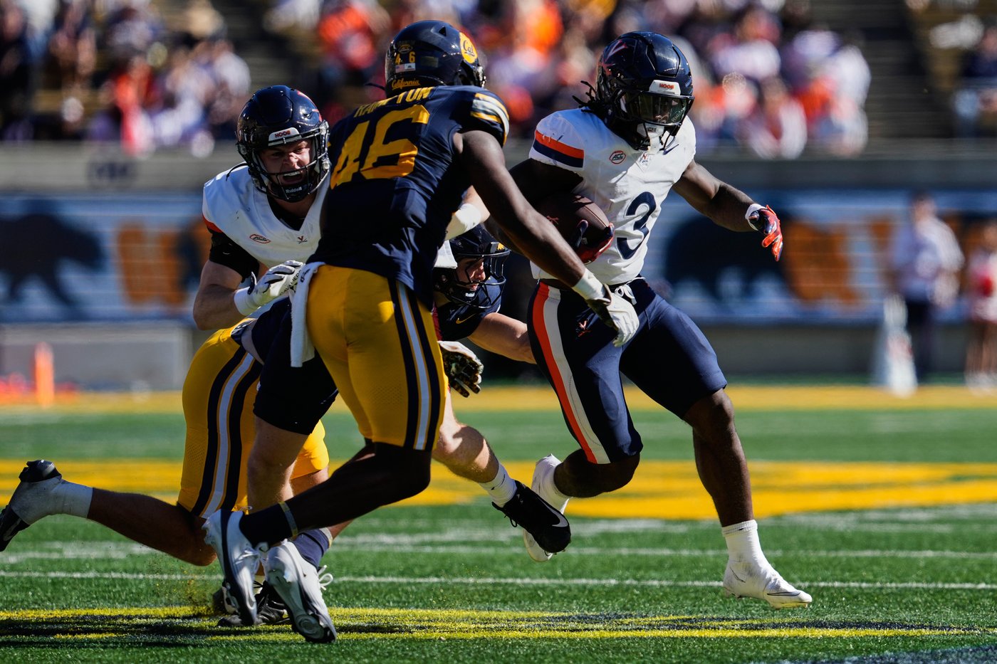 No. 15 Virginia beats California 31-21 for 7th straight win | iNFOnews.ca No. 15 Virginia beats California 31-21 for 7th straight win | iNFOnews.ca