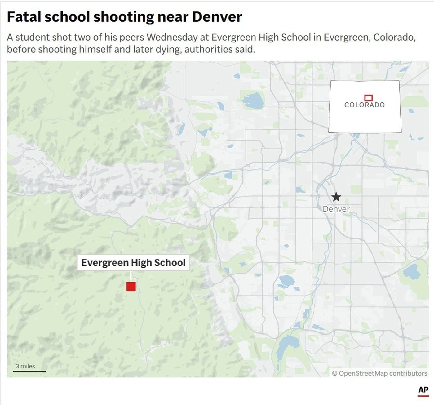 Authorities say student who had been radicalized fired revolver at Colorado school, wounding 2 | iNFOnews.ca