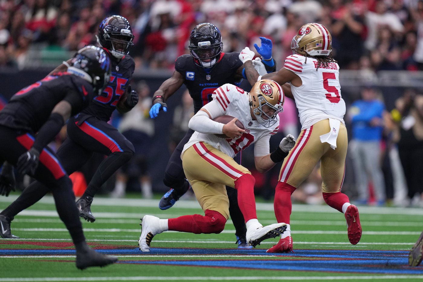 Injury-riddled 49ers fall to Texans as defense struggles and offense sputters | iNFOnews.ca