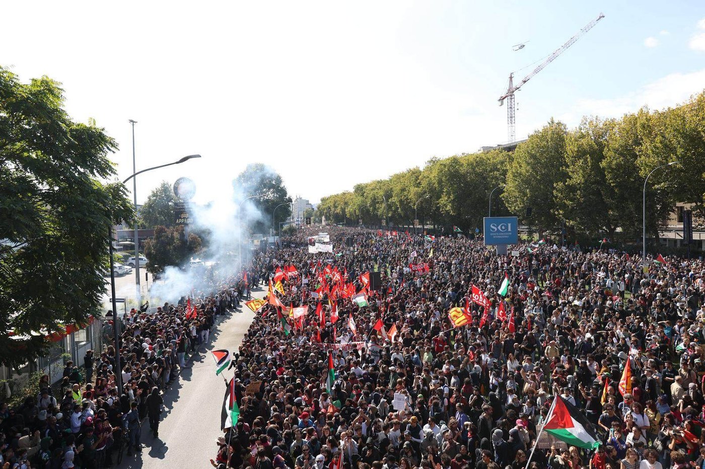 Pro-Palestinian protesters reach Italy's soccer training center to oppose game vs. Israel | iNFOnews.ca