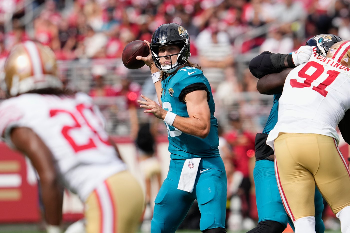 Jaguars beat 49ers 26-21 with Washington's punt return TD, 4 takeaways | iNFOnews.ca
