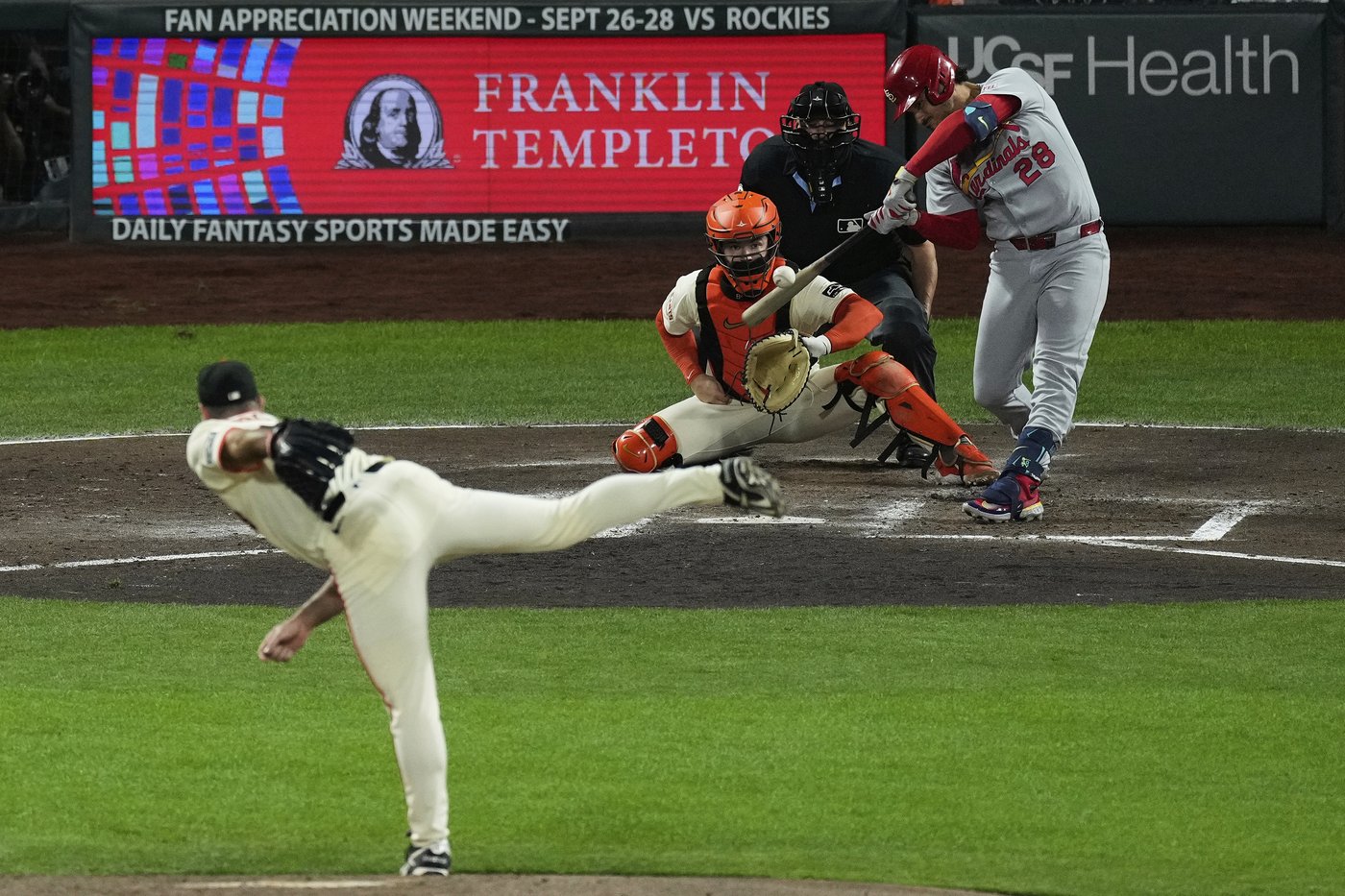 Herrera hits tying 2-run homer in big fifth for St. Louis as Cardinals hold off Giants 6-5 | iNFOnews.ca