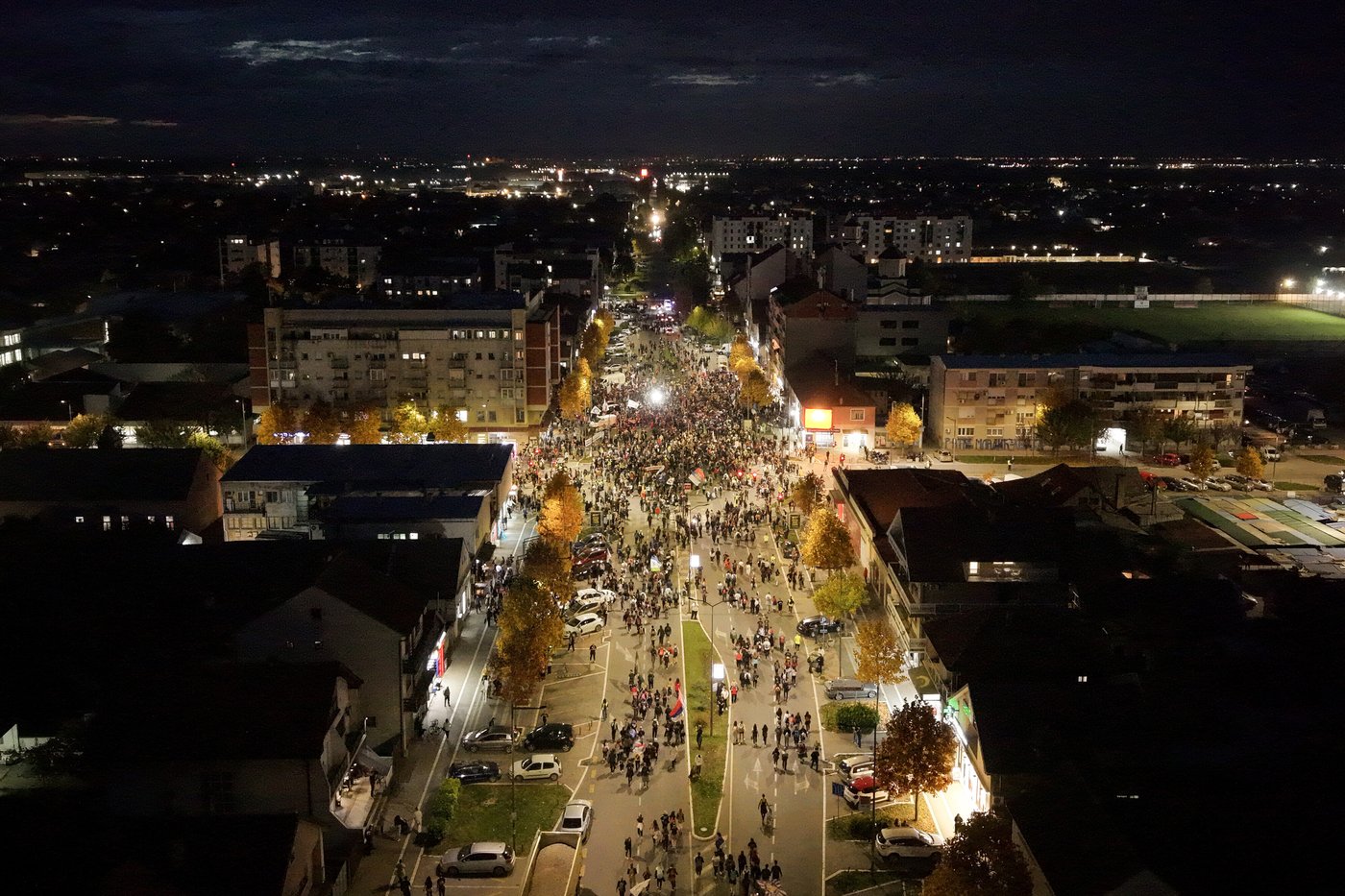 Serbia youth lead thousands on march for weekend rally marking canopy collapse last year, in photos | iNFOnews.ca
