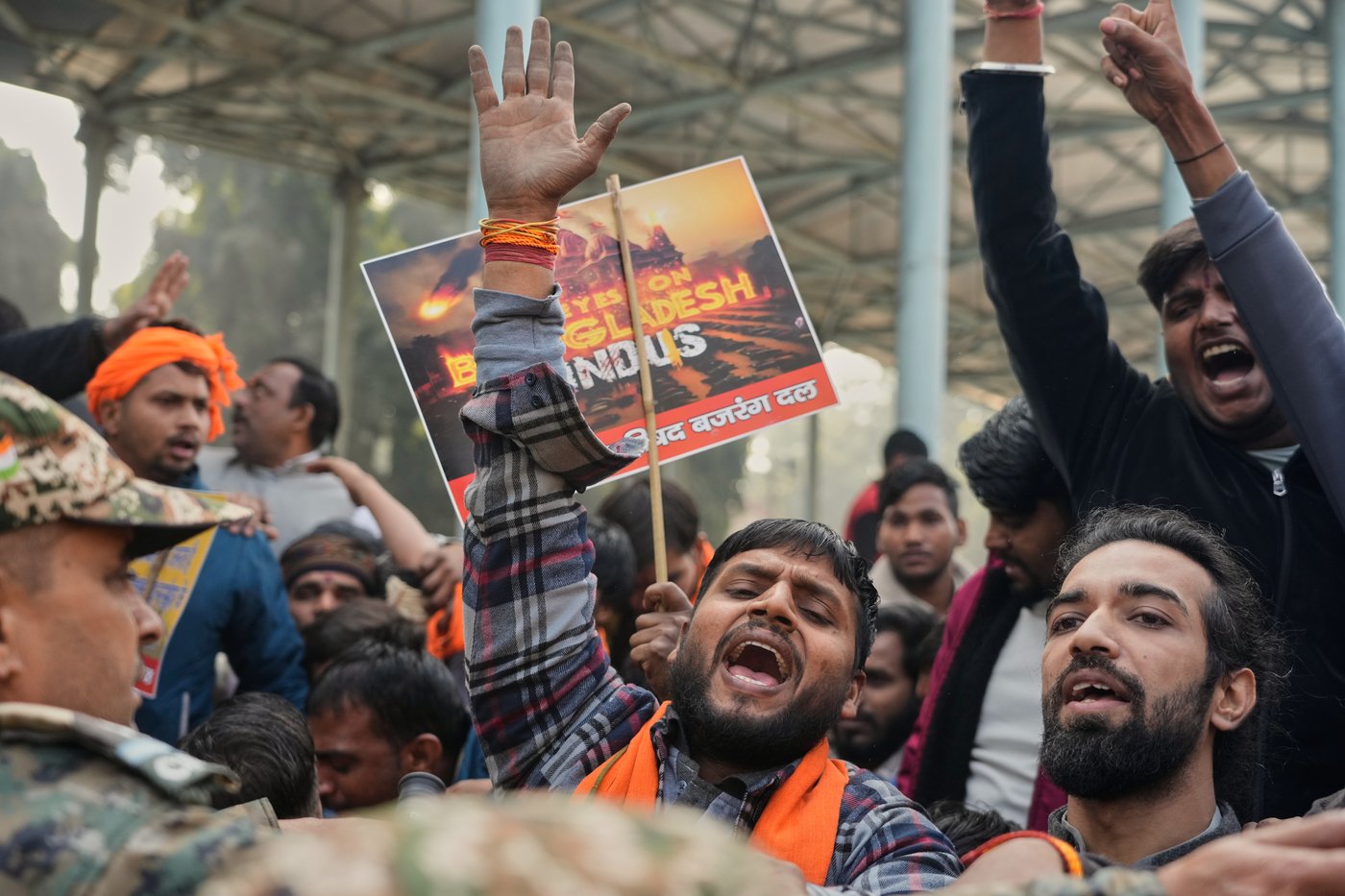 Protest erupts in India's capital city over lynching of Hindu man in Bangladesh | iNFOnews.ca