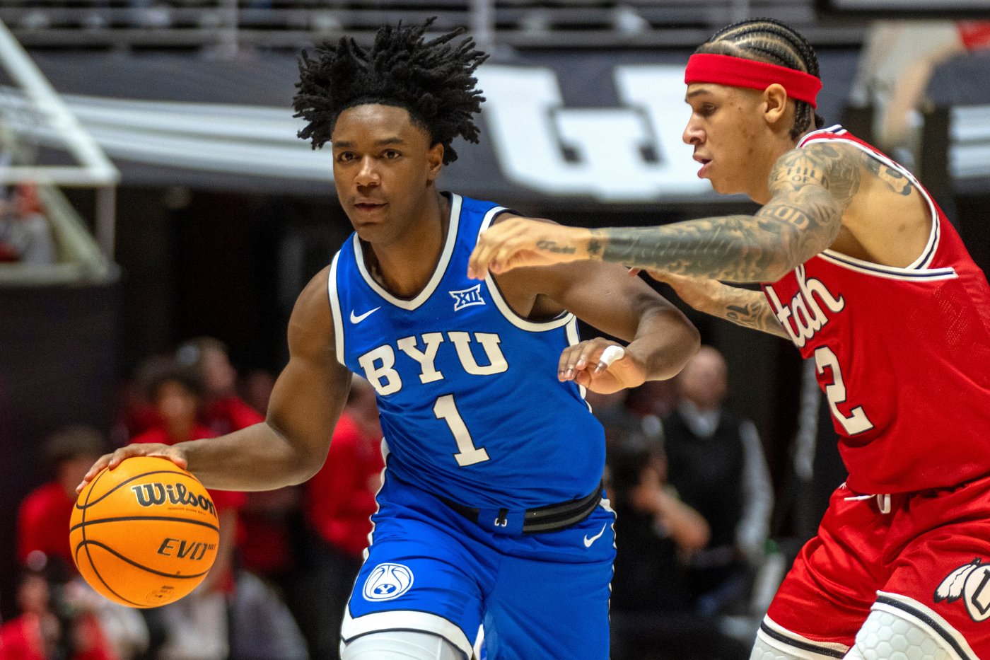 Saunders has 24 points and 14 rebounds to lead No. 9 BYU past rival Utah 89-84 | iNFOnews.ca