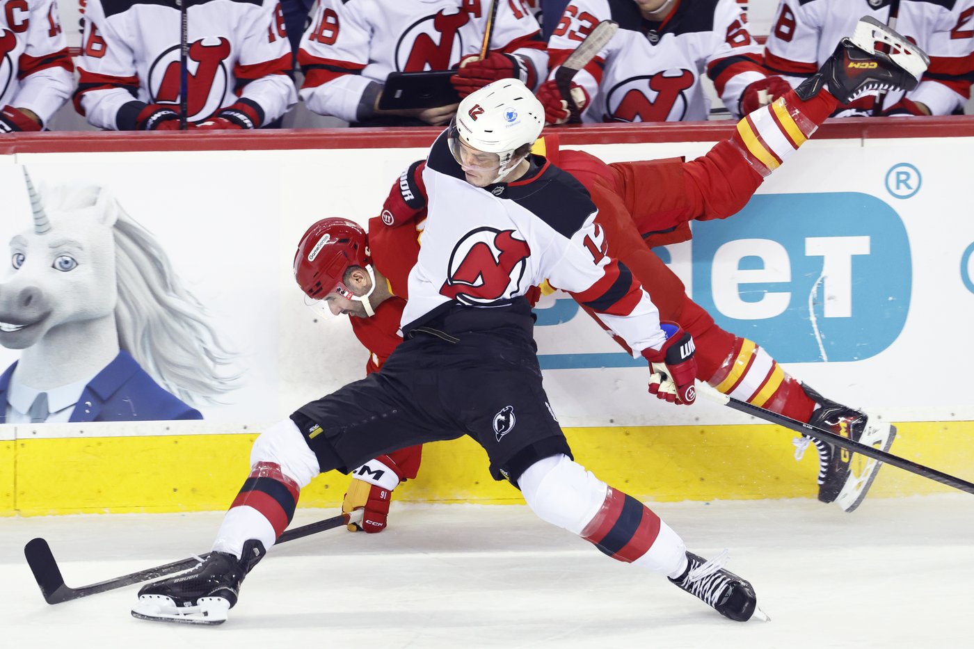 Nemec scores in OT as Devils douse Flames 2-1 | iNFOnews.ca