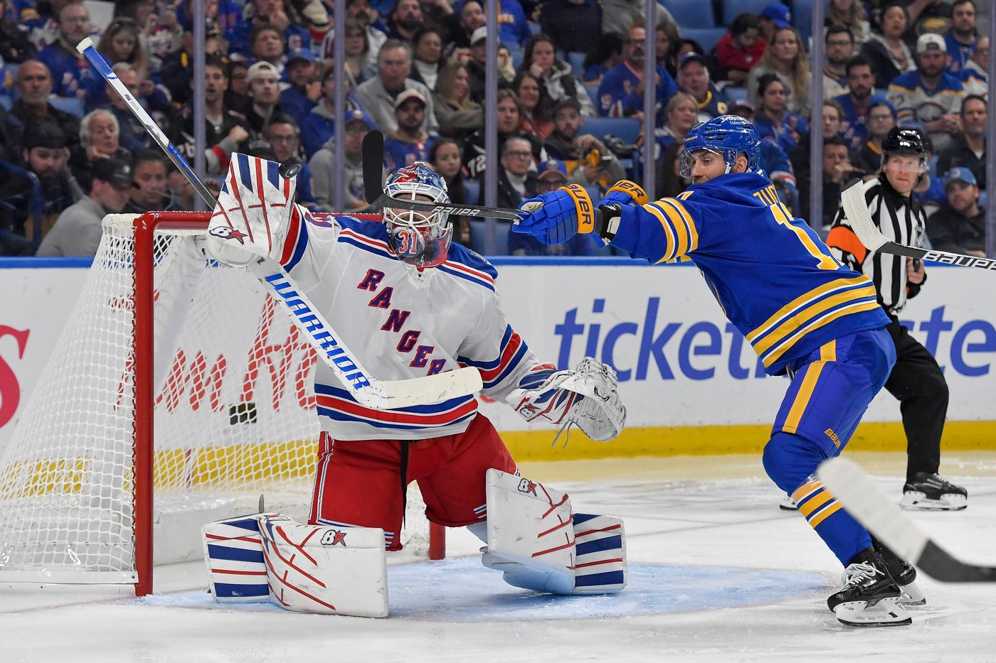 Shesterkin stops 37 shots, Sullivan gets 1st win as Rangers' coach in 4-0 victory over Sabres | iNFOnews.ca Shesterkin stops 37 shots, Sullivan gets 1st win as Rangers' coach in 4-0 victory over Sabres | iNFOnews.ca