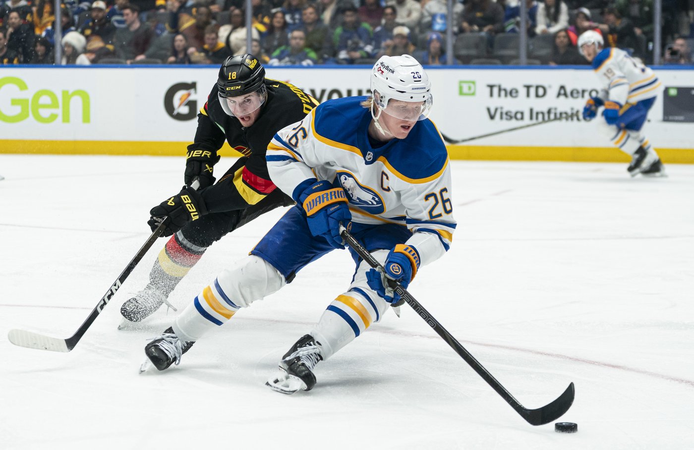 Dahlin puts up two points, Buffalo Sabres rattle out 3-2 win over Vancouver Canucks | iNFOnews.ca