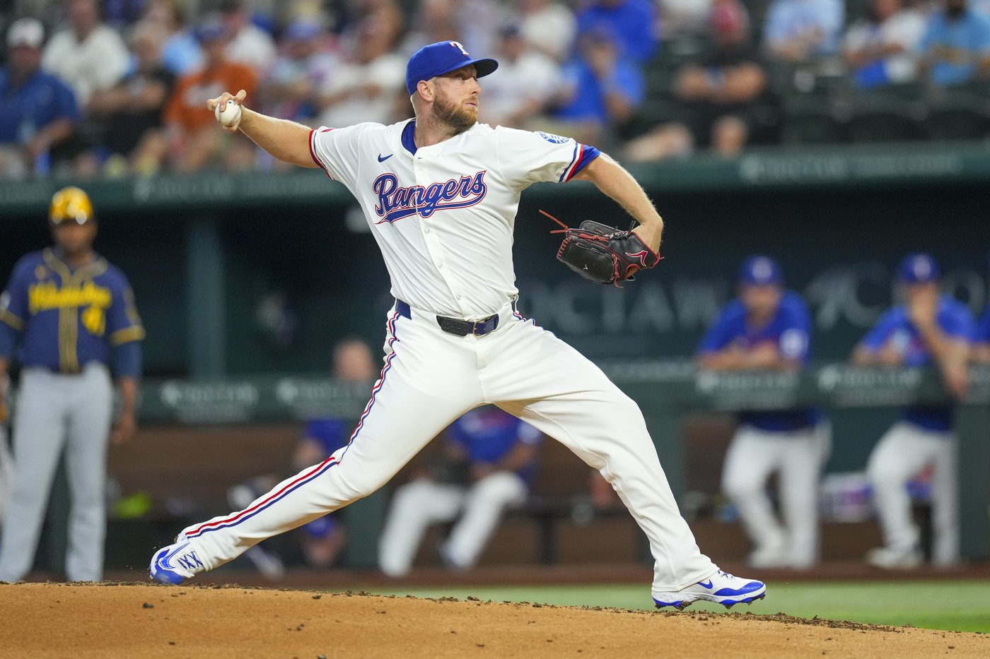 Double Burger for Texas as big 1B homers twice in 6-3 win for 3-game sweep of MLB-best Brewers | iNFOnews.ca