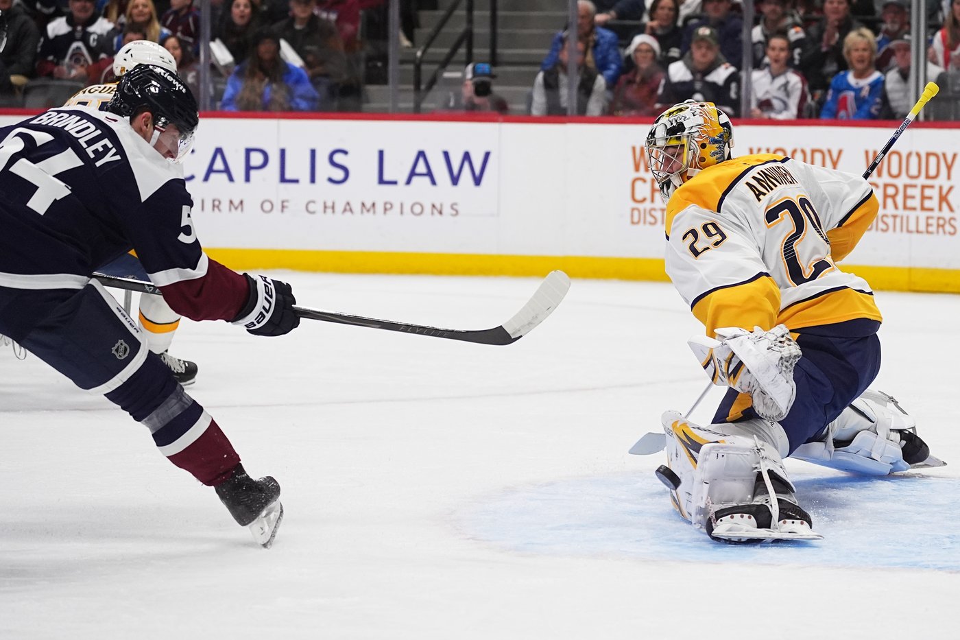 MacKinnon has goal and assist as Avalanche beat Predators 4-2 for 11th straight home win | iNFOnews.ca MacKinnon has goal and assist as Avalanche beat Predators 4-2 for 11th straight home win | iNFOnews.ca