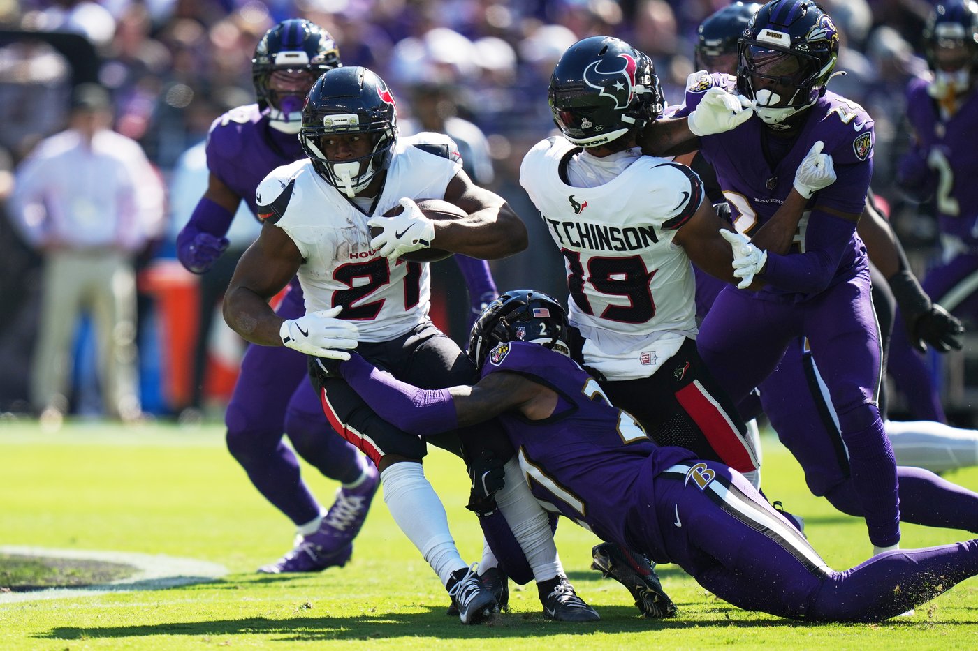 The Ravens' young replacements weren't ready when pressed into action against the Texans | iNFOnews.ca