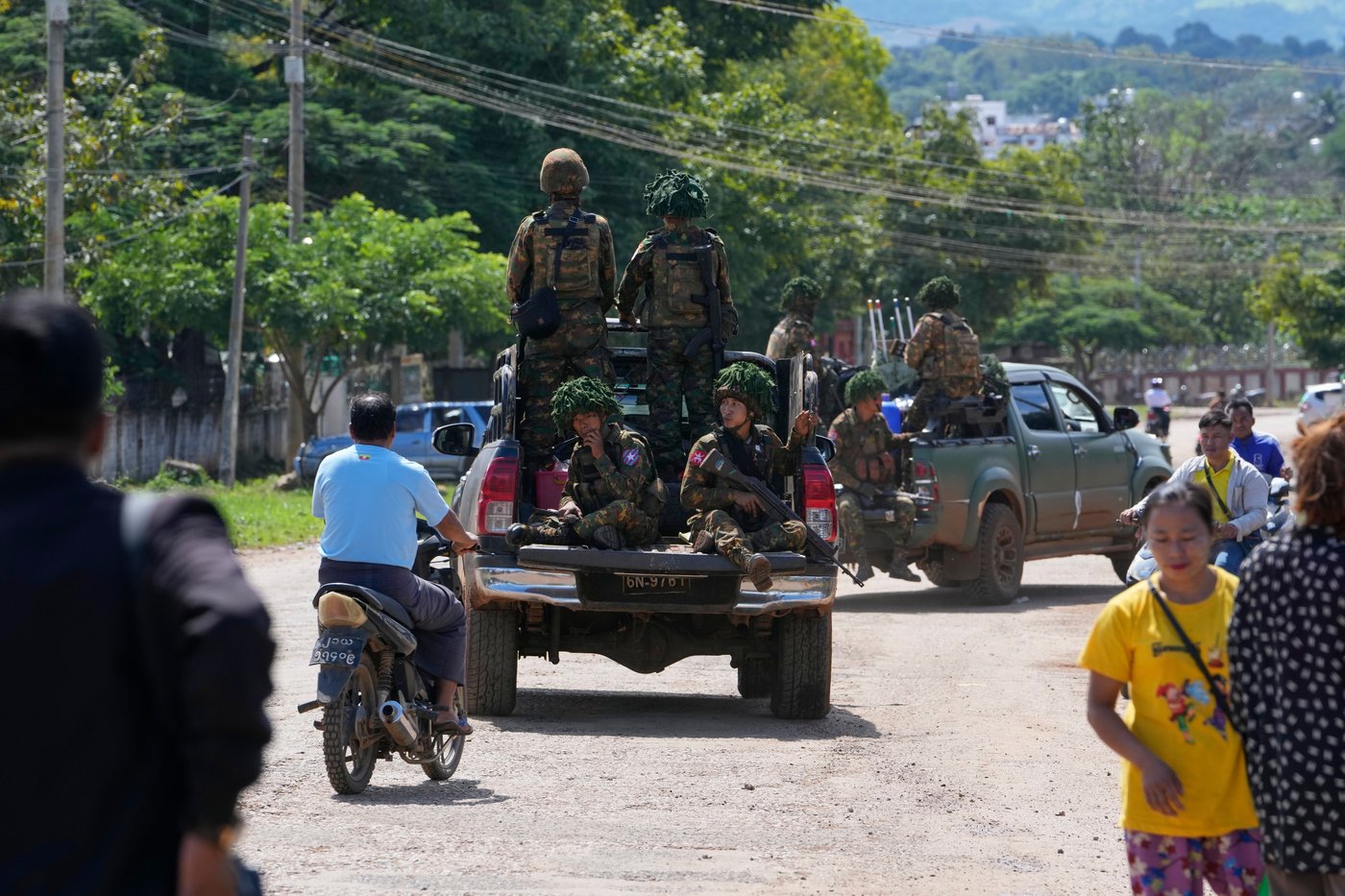 Photos show a town ravaged by civil war in Myanmar | iNFOnews.ca