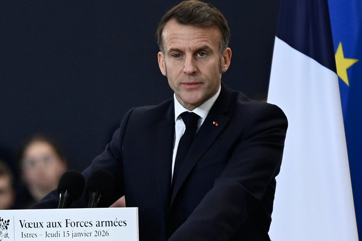 France's Macron laughs off 'harmless' eye condition as he addresses troops | iNFOnews.ca