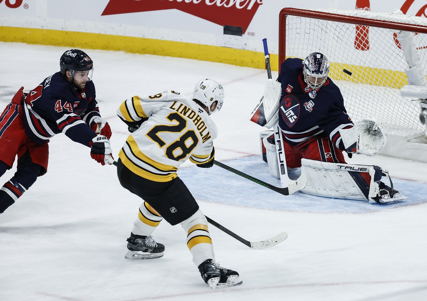 Bruins ride momentum of three-goal first period, perfect power play in win over Jets | iNFOnews.ca