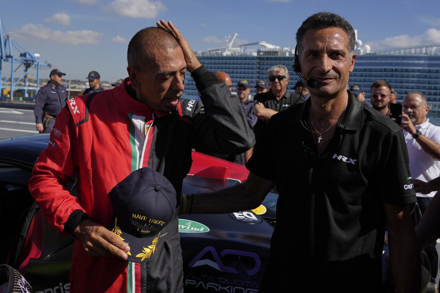 One man in an Italian supercar atop an aircraft carrier. And a record in his sights | iNFOnews.ca