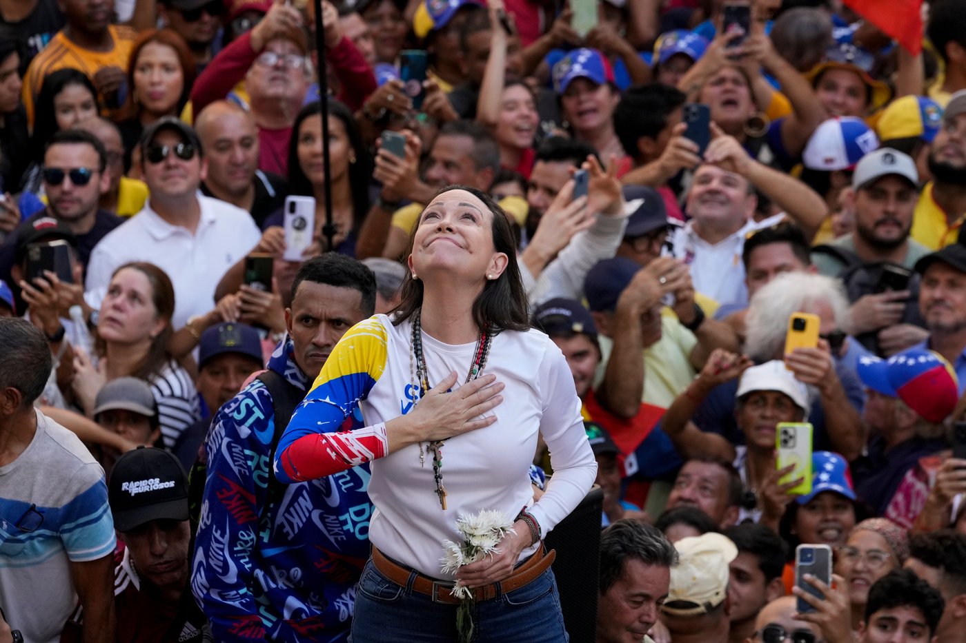 Photos of Venezuelan opposition leader María Corina Machado who has won the Nobel Peace Prize | iNFOnews.ca