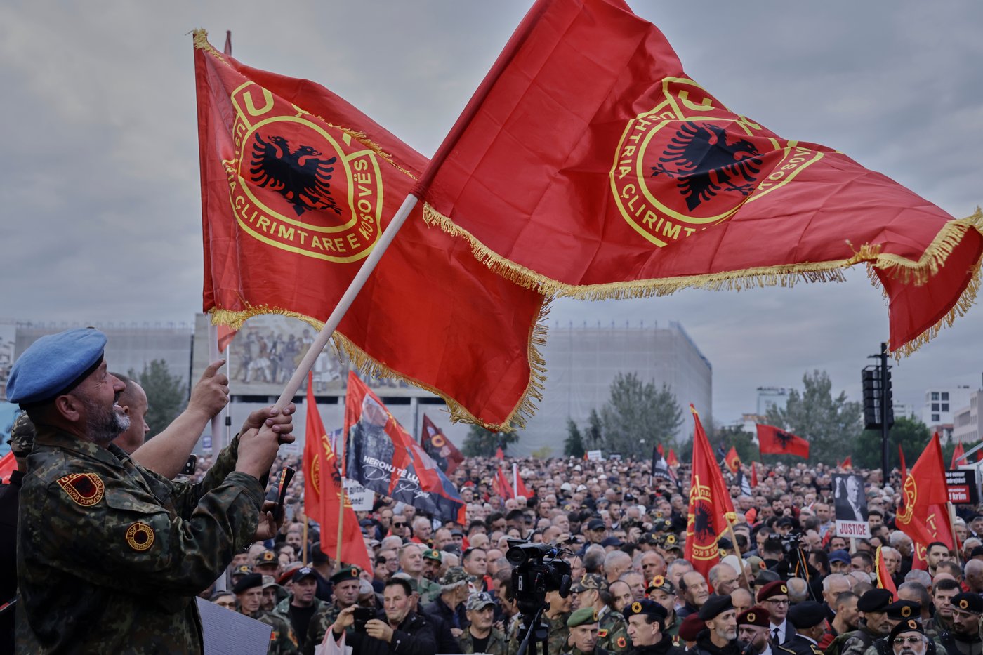 Thousands rally in Albanian capital against EU-backed court prosecuting Kosovo war veterans | iNFOnews.ca Thousands rally in Albanian capital against EU-backed court prosecuting Kosovo war veterans | iNFOnews.ca
