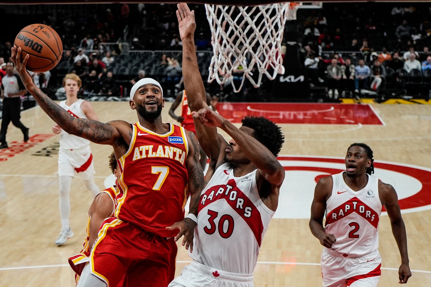Raptors set team scoring record for season opener in 138-118 win over Hawks | iNFOnews.ca Raptors set team scoring record for season opener in 138-118 win over Hawks | iNFOnews.ca
