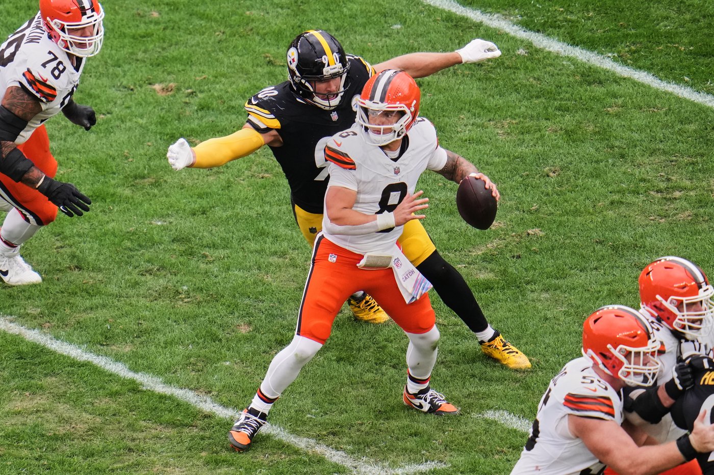 Aaron Rodgers throws for 2 TDs as Steelers continue home dominance of Browns in 23-9 win | iNFOnews.ca Aaron Rodgers throws for 2 TDs as Steelers continue home dominance of Browns in 23-9 win | iNFOnews.ca