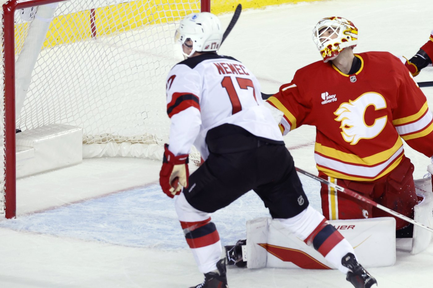 Nemec scores in OT as Devils douse Flames 2-1 | iNFOnews.ca