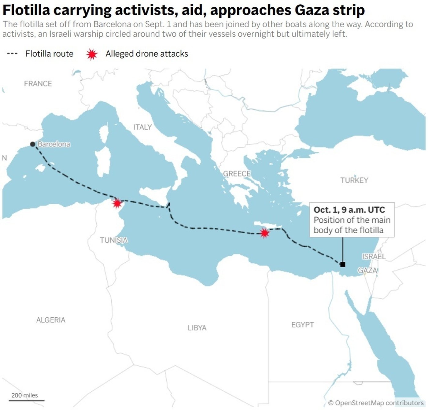 Activists say Israeli navy has begun intercepting a Gaza-bound aid flotilla | iNFOnews.ca