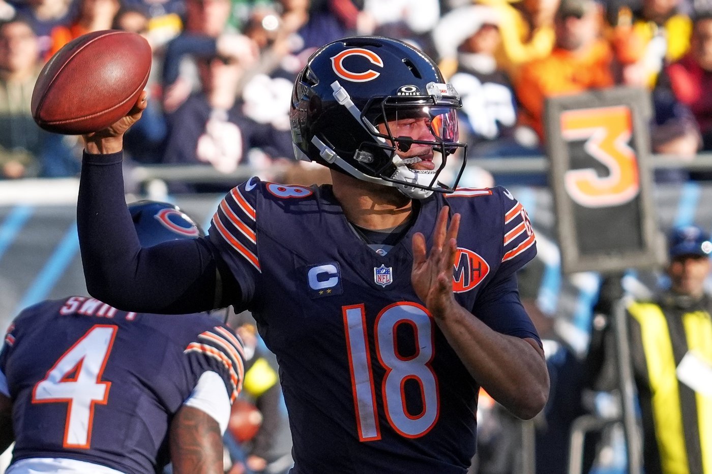 Bears QB Caleb Williams maintaining focus going into matchup against Eagles | iNFOnews.ca