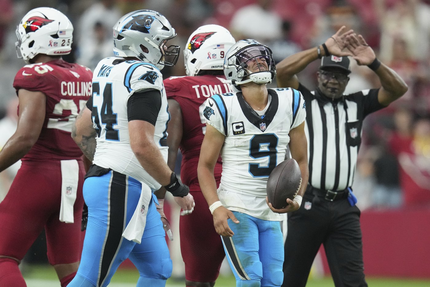 QB Young showed fight Panthers want to see despite failing to complete comeback against Cards | iNFOnews.ca