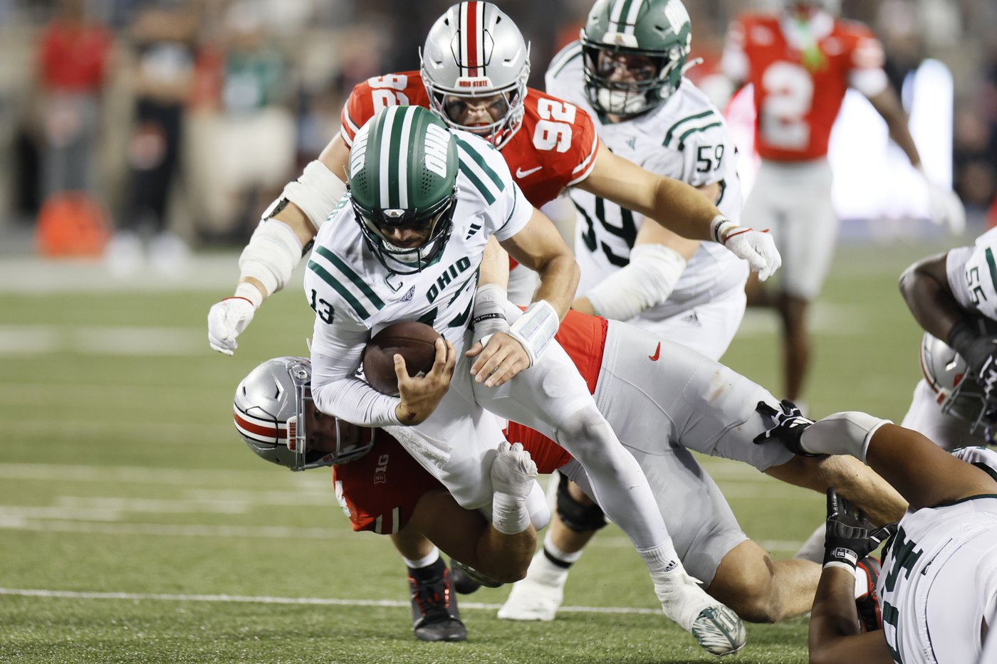 Sayin passes for 3 touchdowns, top-ranked Ohio State pulls away in second half to defeat Ohio 37-9 | iNFOnews.ca Sayin passes for 3 touchdowns, top-ranked Ohio State pulls away in second half to defeat Ohio 37-9 | iNFOnews.ca