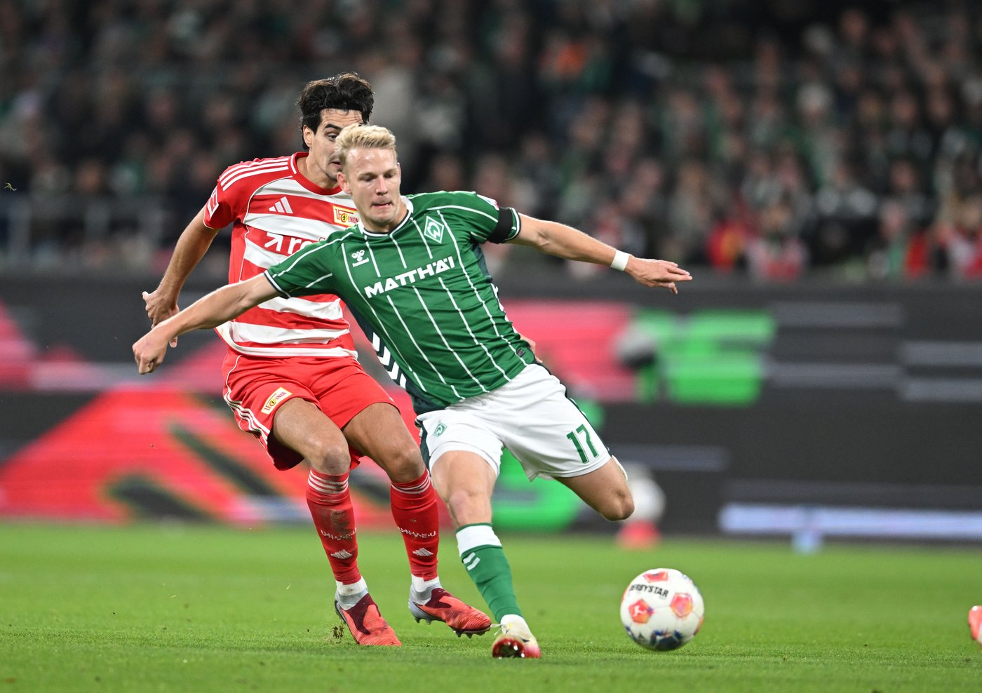 Grüll's curling shot gives Werder Bremen 1-0 win over Union Berlin in Bundesliga | iNFOnews.ca