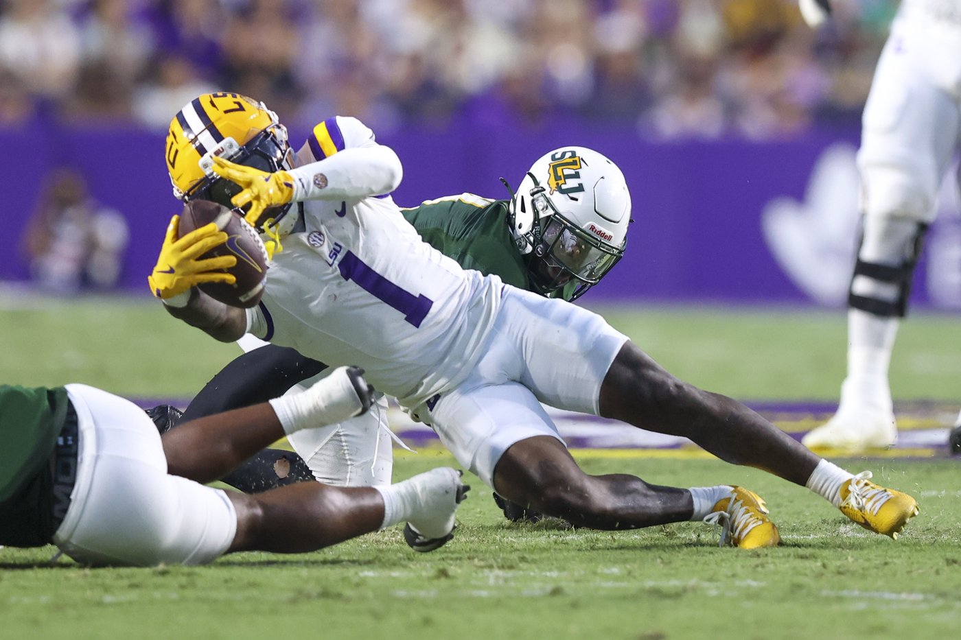Nussmeier's four touchdowns lead No. 3 LSU to a dominant 56-10 win over Southeastern Louisiana | iNFOnews.ca Nussmeier's four touchdowns lead No. 3 LSU to a dominant 56-10 win over Southeastern Louisiana | iNFOnews.ca