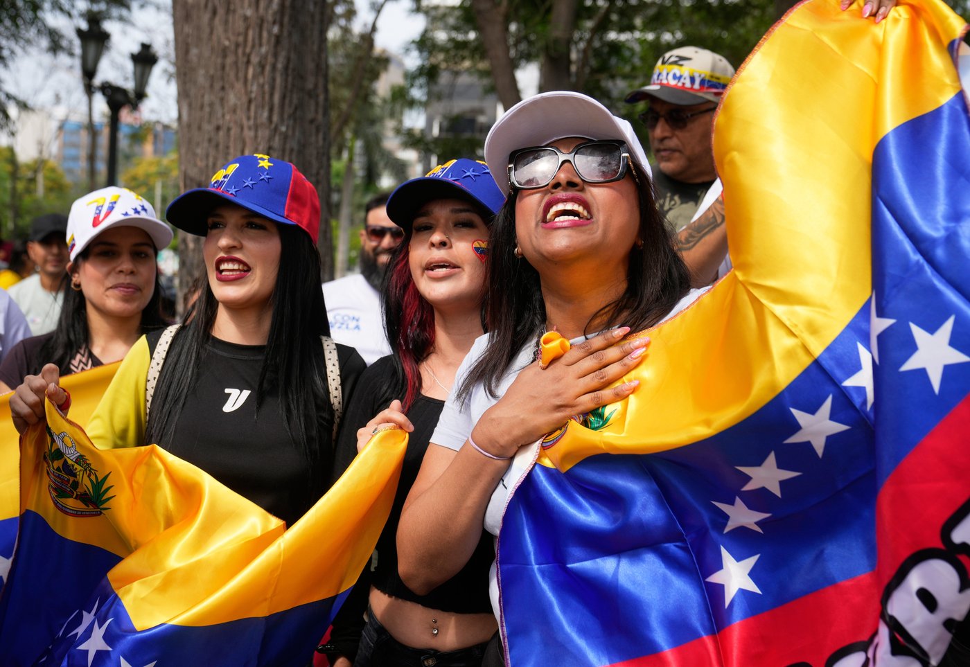 Photos show people reacting to the US capture of Venezuelan President Nicolas Maduro | iNFOnews.ca