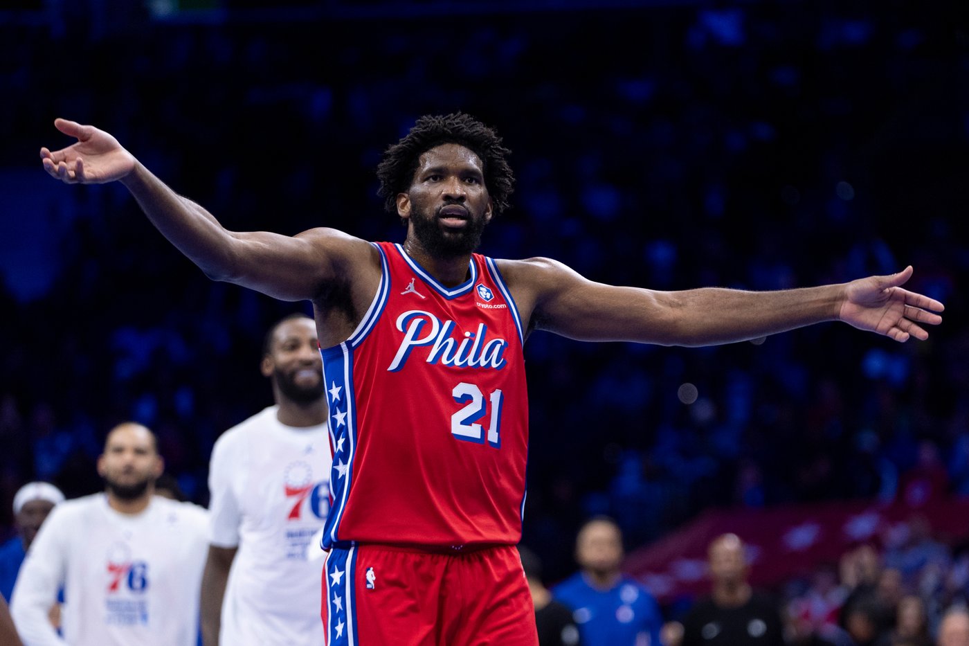 Philadelphia's Joel Embiid is fined $50,000 for a lewd gesture during a game against Boston | iNFOnews.ca