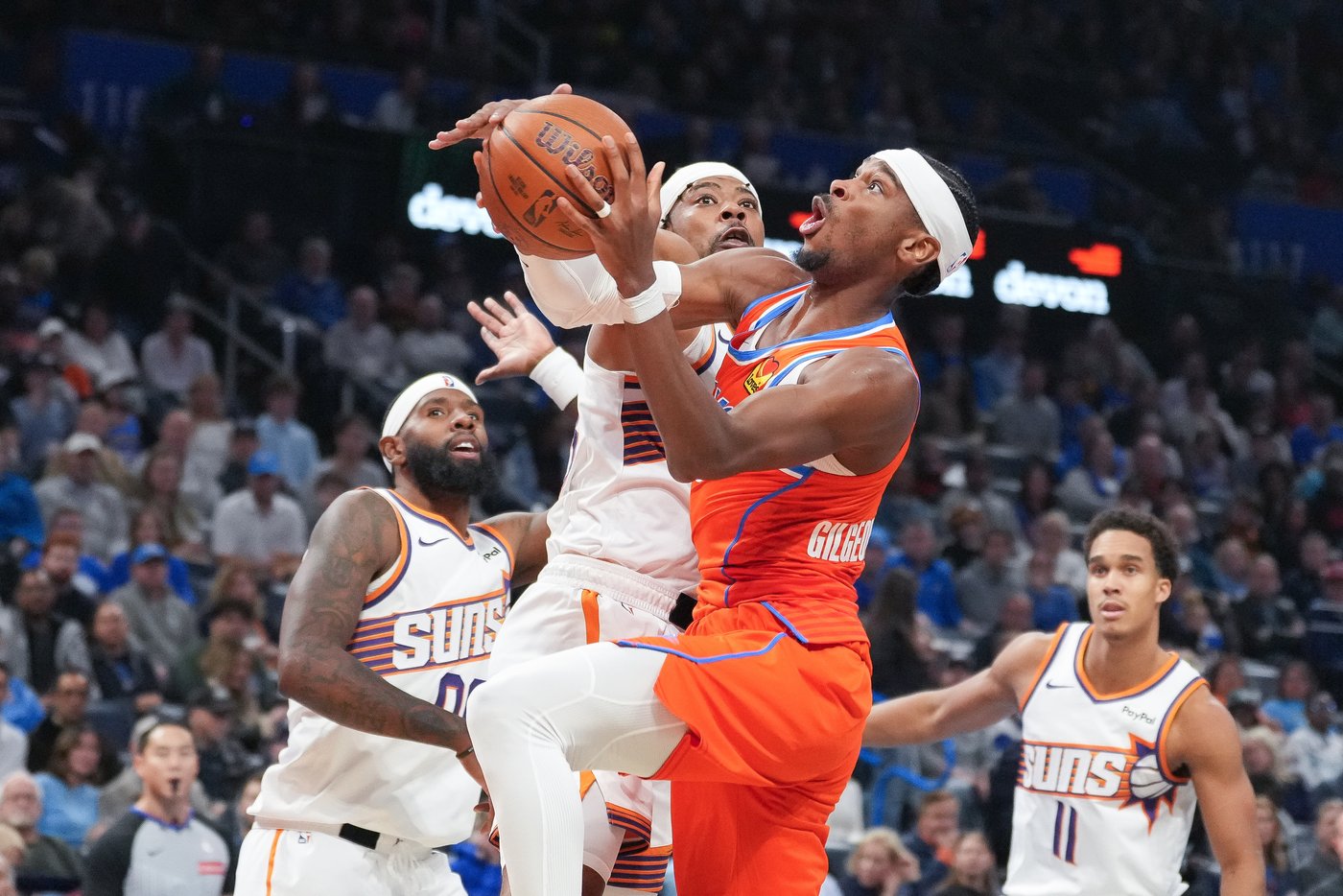 Thunder win 11th straight to improve to 19-1, beating Suns 123-119 to move on in NBA Cup | iNFOnews.ca