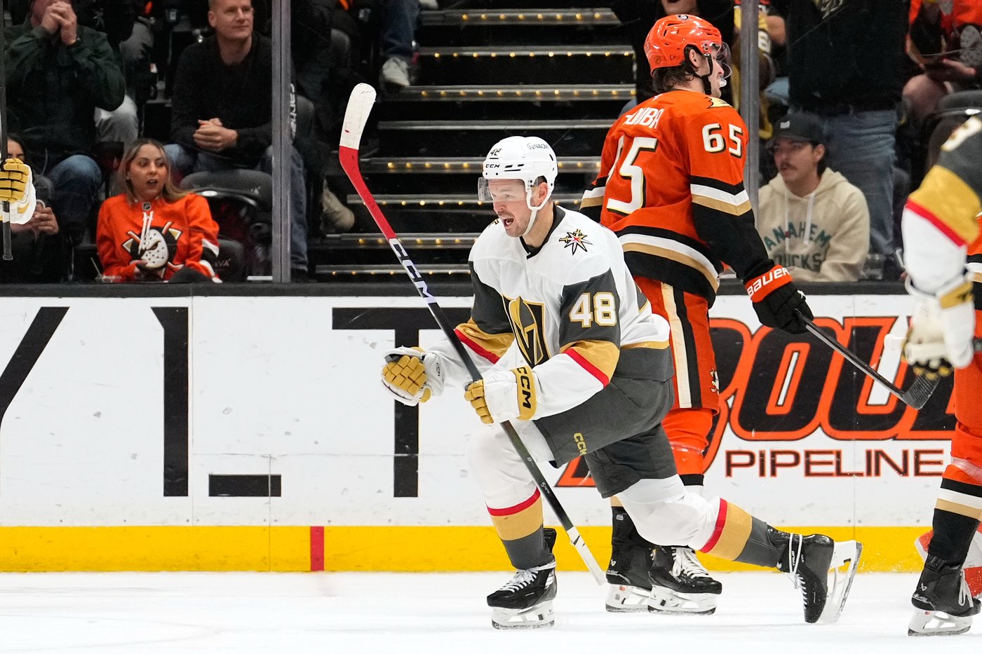 Cutter Gauthier capitalizes on Mitch Marner's mistake to give Ducks 4-3 OT win over Golden Knights | iNFOnews.ca