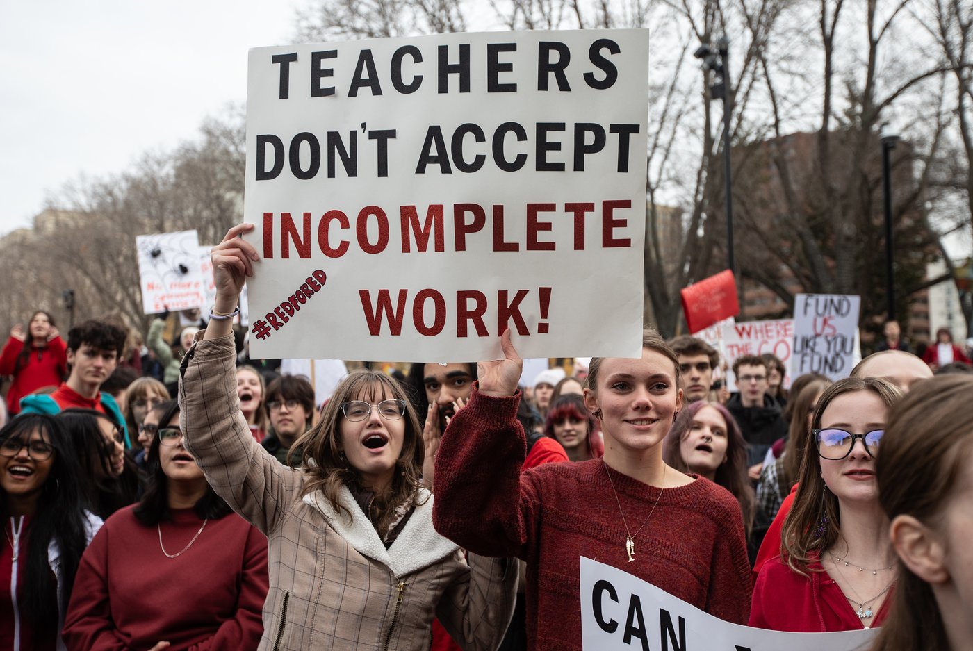 Alberta students cut class, rally at legislature for teachers in strike-bill dispute | iNFOnews.ca Alberta students cut class, rally at legislature for teachers in strike-bill dispute | iNFOnews.ca