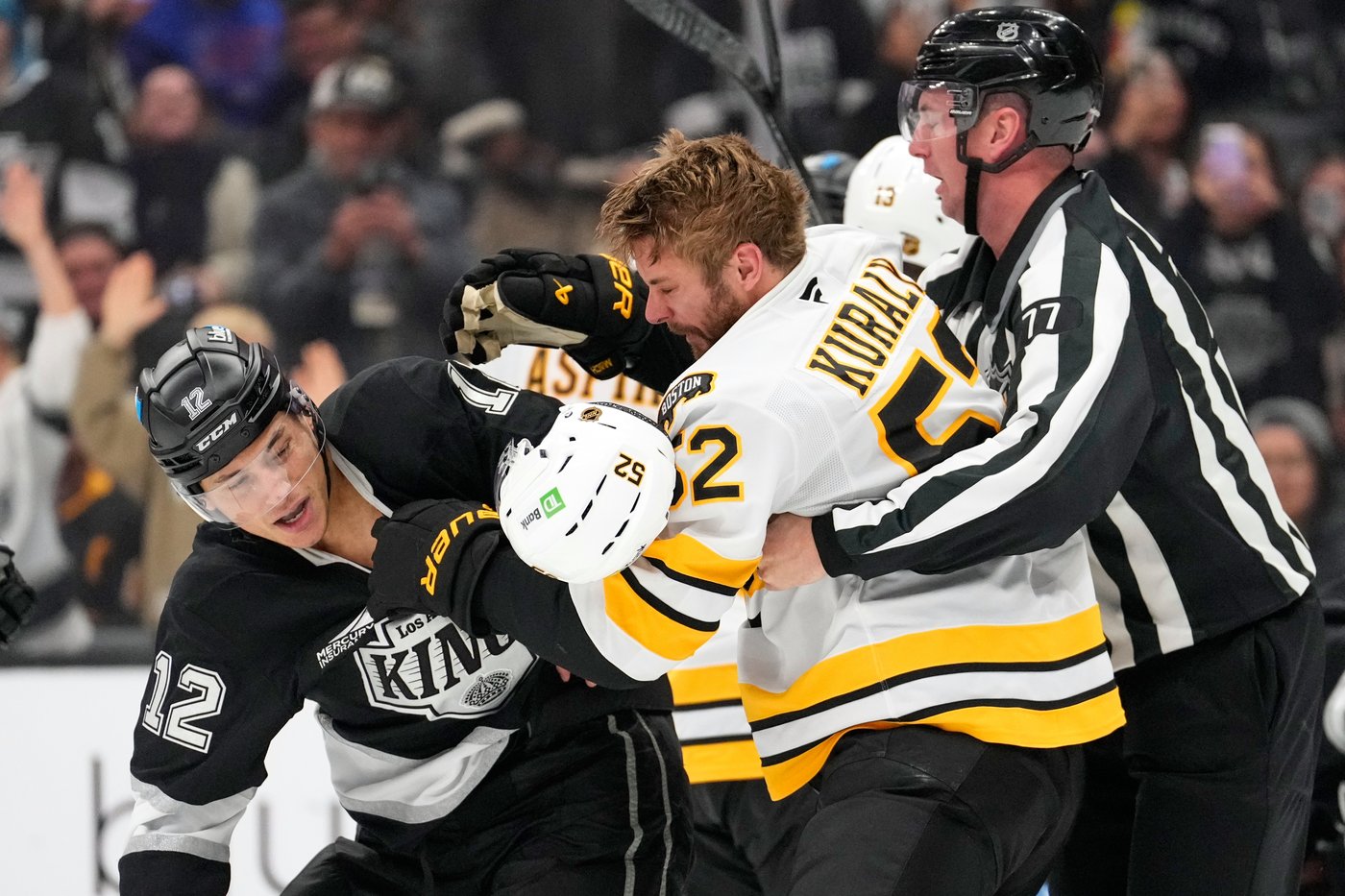 Morgan Geekie scores twice to tie for NHL goals lead, Bruins beat Kings 2-1 in OT | iNFOnews.ca