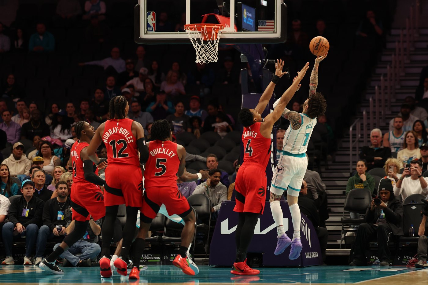 Quickley's 3-pointer at the buzzer sends the Raptors past the Hornets 97-96 for 5th win in 6 games | iNFOnews.ca