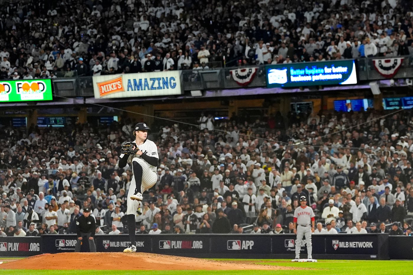 Schlittler strikes out 12 in postseason debut as Yankees beat Red Sox 4-0 to win Wild Card Series | iNFOnews.ca