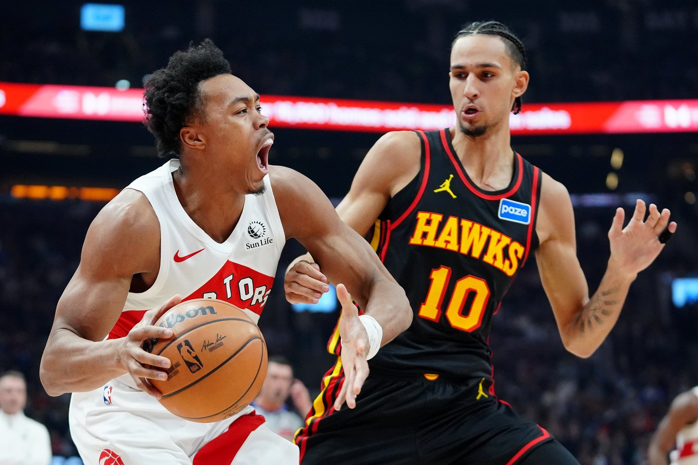 Rookie Collin Murray-Boyles impresses as Raptors top Hawks 118-100 | iNFOnews.ca