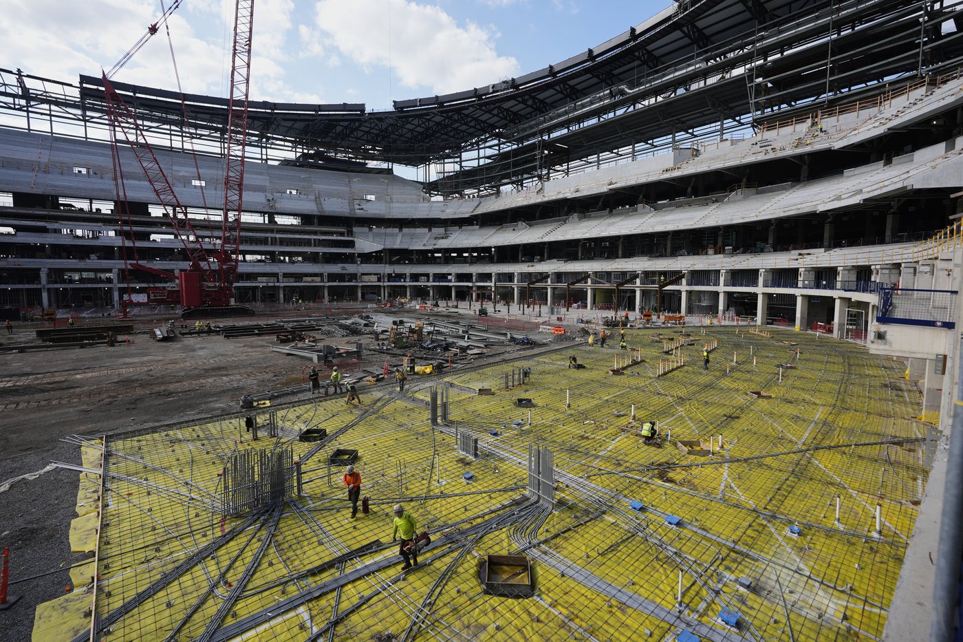 Titans reach halfway point of construction on new enclosed stadium | iNFOnews.ca