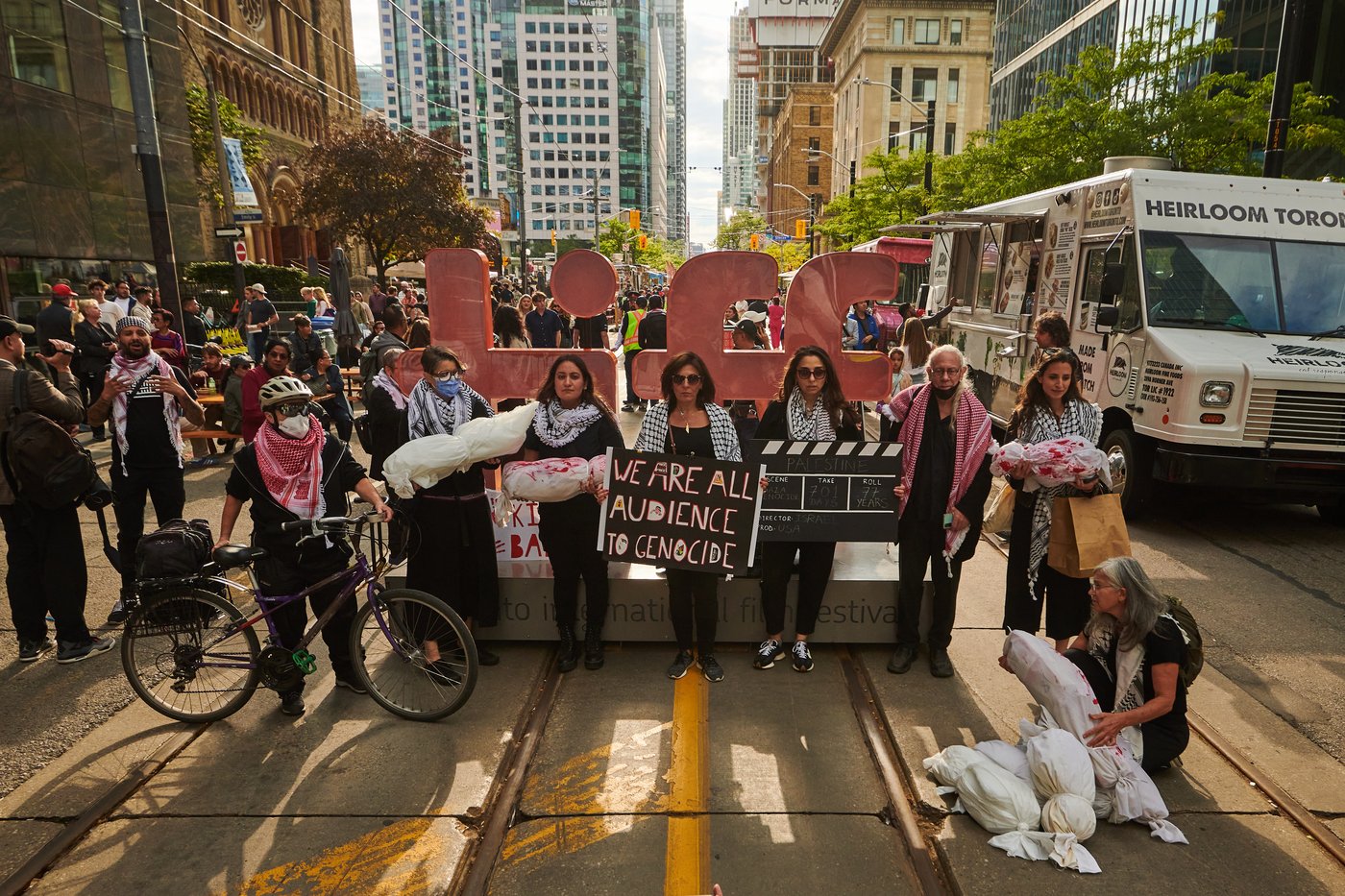 Protest against film about Israeli general breaks out on TIFF's Festival Street | iNFOnews.ca Protest against film about Israeli general breaks out on TIFF's Festival Street | iNFOnews.ca