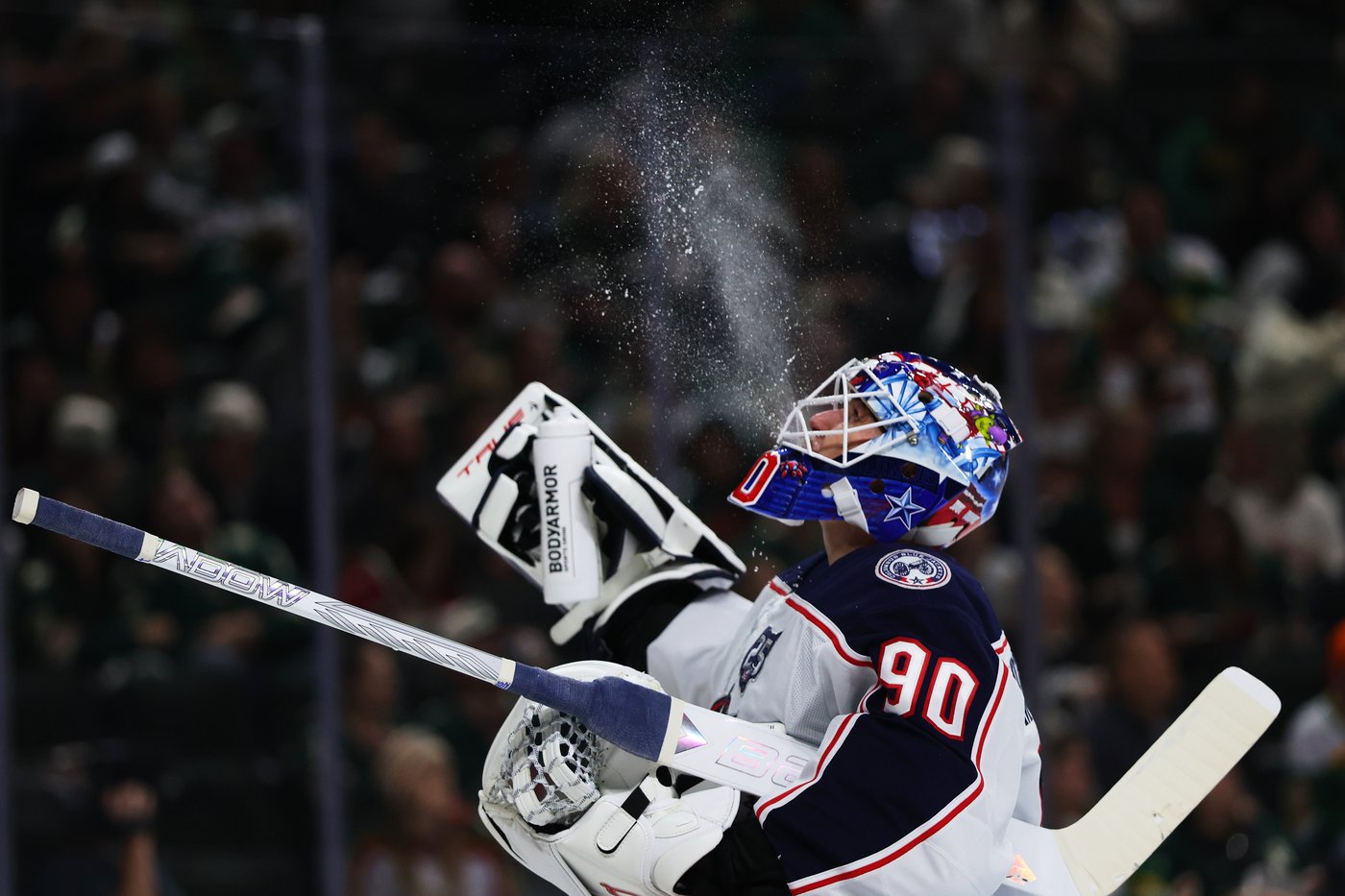 Marchenko's hat trick and Merzlikins' 48 saves help Blue Jackets spoil Wild home opener with 7-4 win | iNFOnews.ca