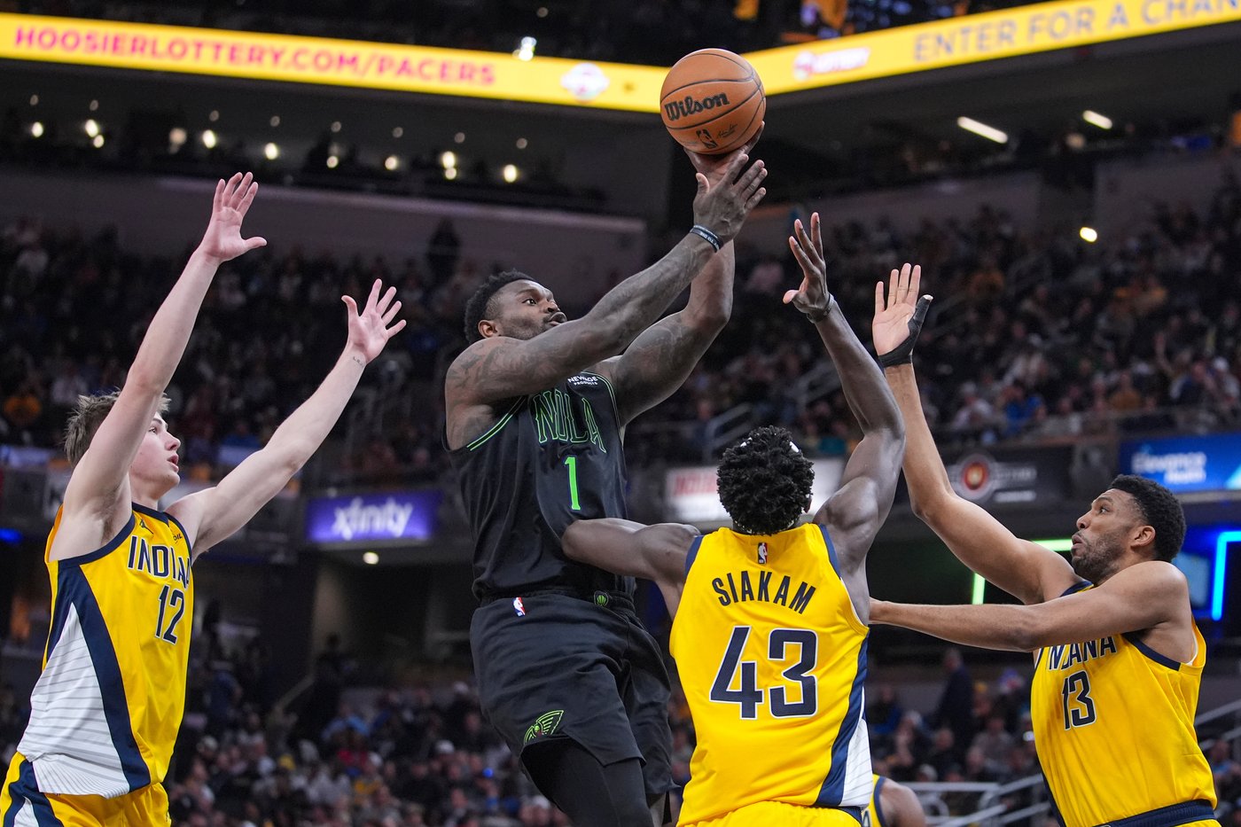 Huff's career-high 29 points power Pacers to a 127-119 win over the Pelicans | iNFOnews.ca