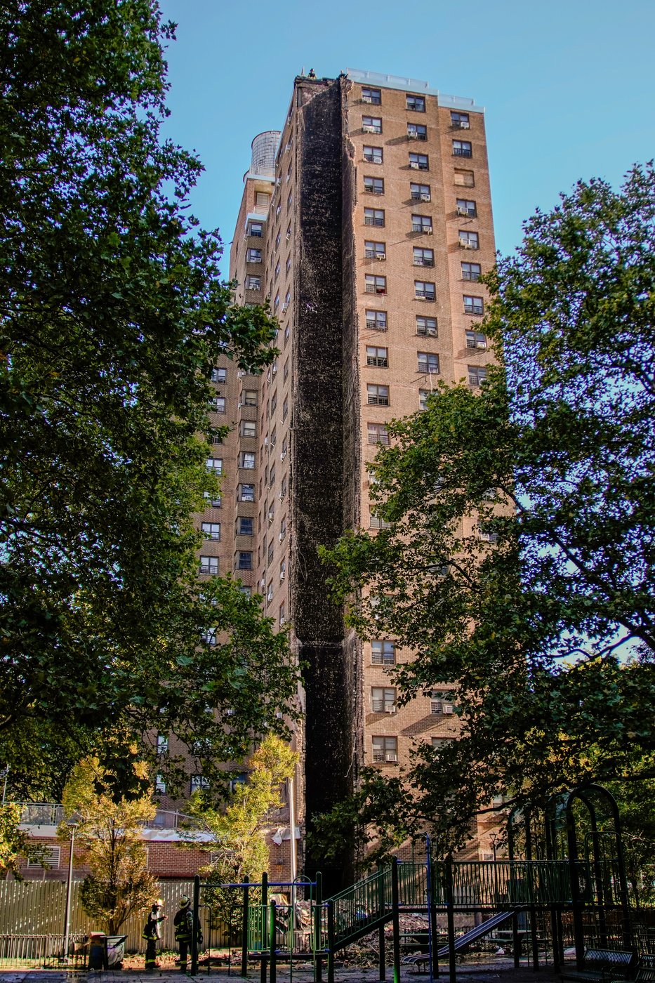Residents of a NYC public housing tower escape unharmed after a massive chimney collapses | iNFOnews.ca