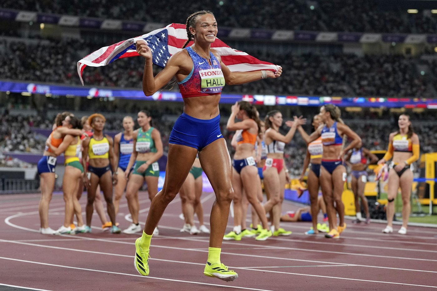 Anna Hall rediscovers love for track, joins Jackie Joyner-Kersee as a US heptathlon world champion | iNFOnews.ca