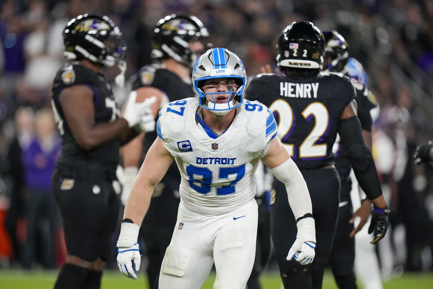 Lions run over the Ravens, sack Lamar Jackson 7 times in a 38-30 win over Baltimore | iNFOnews.ca