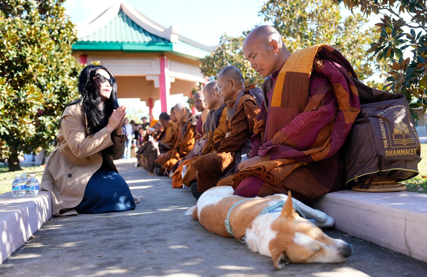 Buddhist monks resume 2,300-mile walk for peace after accident near Houston | iNFOnews.ca